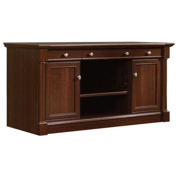 Bowery Hill Contemporary Wood Computer Desk in Select Cherry