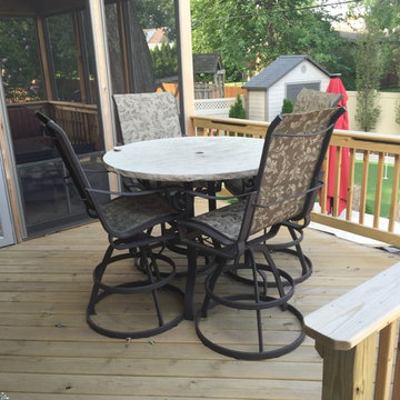 Screened Porch and Deck Combination in Evergreen Park, IL