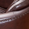 Aviax Brown Leather Club Chair