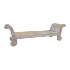 Banco de madera - Blanco Decapado