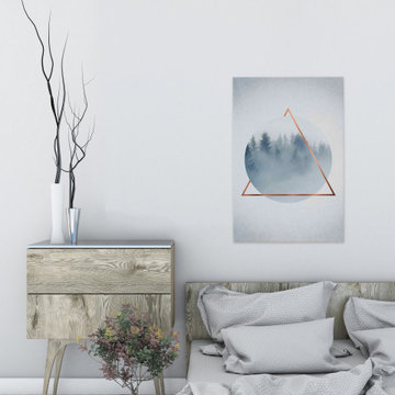"Dusky Forest" Painting Print on Wrapped Canvas