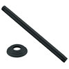 1/2" Ips X 12" Ceiling Mounted Shower Arm With Flange In Powder Coated Black