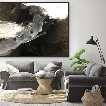 Original Handmade Modern Abstract Custom Art for Modern Contemporary Interiors