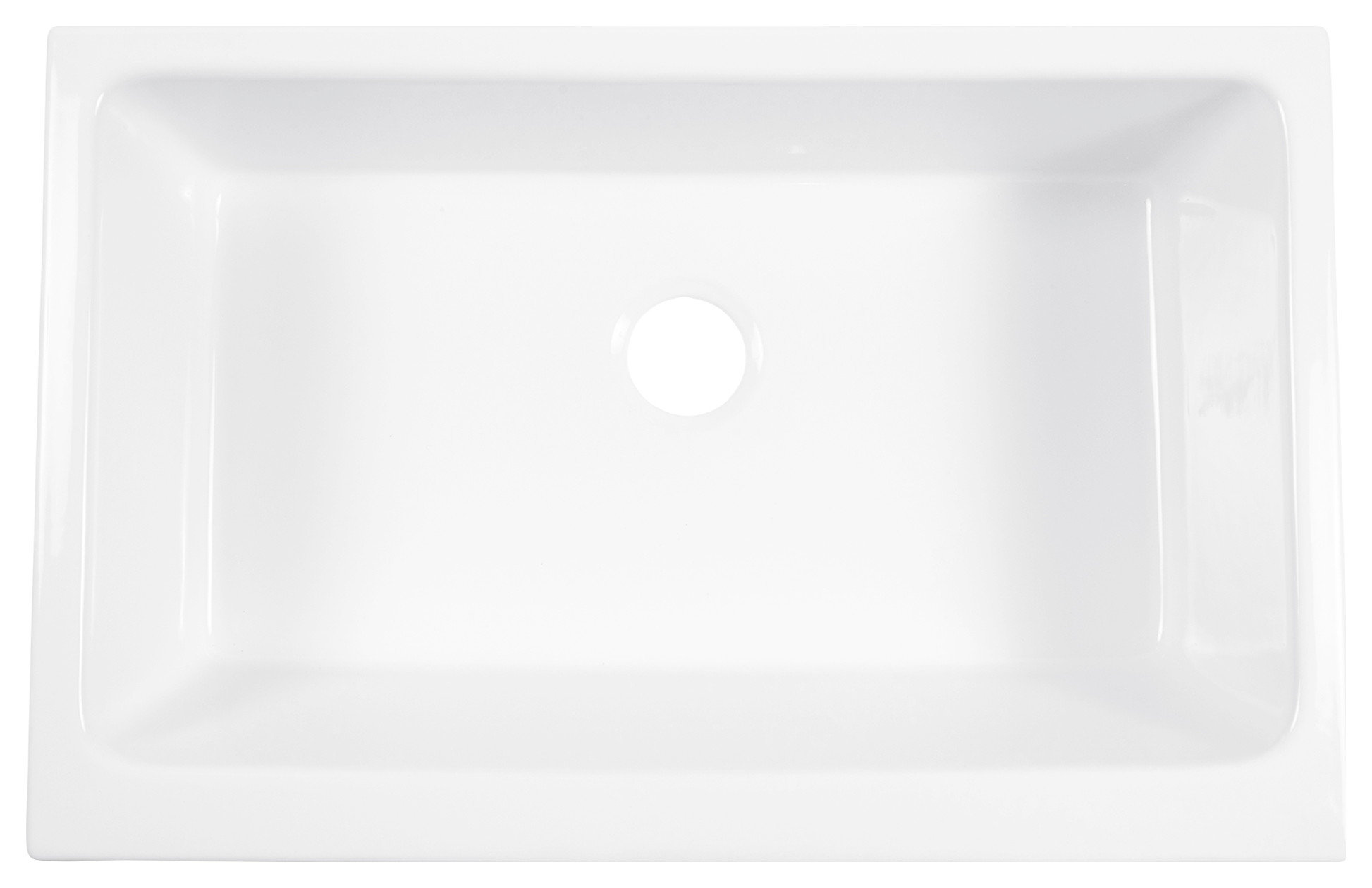Grace Fireclay 34″ Single Bowl Quick-Fit Farmhouse Undermount Kitchen Sink Kit