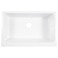 Grace Fireclay 34″ Single Bowl Quick-Fit Farmhouse Undermount Kitchen Sink Kit