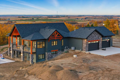Rustic exterior home idea in Other
