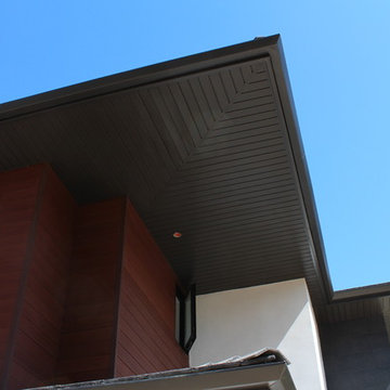 Temecula Ca. Soffit, Fascia, Gutters, Downspouts, Beam Cap, After Stucco