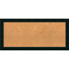 Framed Cork Board, Corvino Black Wood, 37x17