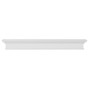Pearl Mantels 610-60 Henry Mantel Shelf Mdf, 60", White Paint, Pack of 2