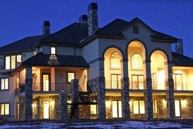 Inspiration for a contemporary exterior home remodel in Denver