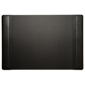 Black Leather 17"x26" Desk Pad