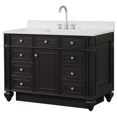Winston 48" Single Vanity, Espresso