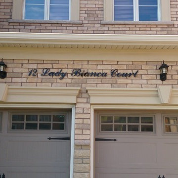 3D Address Sign - On Brick
