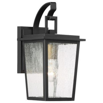 Cantebury 1-Light Outdoor Wall Mount 72751-66G, Black W/Gold