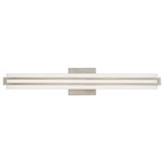 Livex Lighting - Livex Lighting 10193-91 Fulton - 23.5" 32W 1 LED ADA Bath Vanity - Upgrade your bathroom with the sleek, modern lookFulton 23.5" 32W 1 L Brushed Nickel Satin *UL Approved: YES Energy Star Qualified: n/a ADA Certified: YES  *Number of Lights: Lamp: 1-*Wattage:32w LED bulb(s) *Bulb Included:Yes *Bulb Type:LED *Finish Type:Brushed Nickel