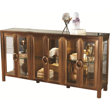 Apothecary Console Cabinet - Dark Brass