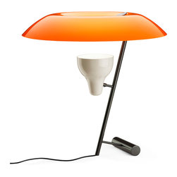 FLOS (USA) - FLOS Official Mod 548 Orange Color Modern Table Lamp by Gino Sarfatti - Table Lamps