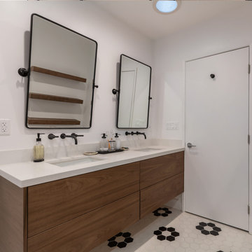 Vibrant Bathroom Remodel in Encino