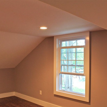 Attic space converted to Loft with custom-build ladder