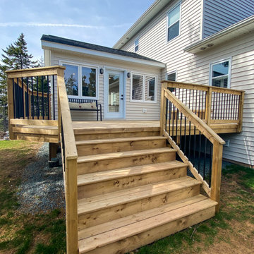 Sunroom Addition + Home Office + Workspace + Deck | Fall River, Nova Scotia