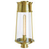 Norwell Lighting 1247-SB-CL Cone - 1 Light Outdoor Post Lantern In Modern Style