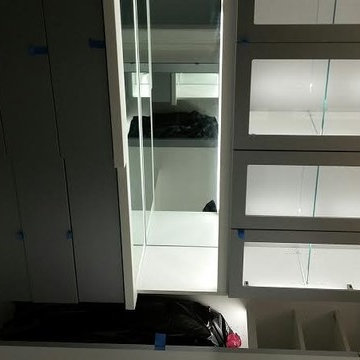 Closet with LED lighting