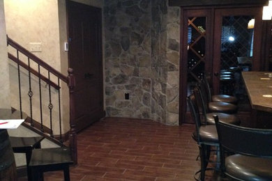 Example of a mountain style home design design in DC Metro