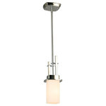 Eglo Lighting - Eglo Lighting 203981A Vlacker - One Light Mini Pendant - The Vlacker mini pendant by Eglo is a modern takeVlacker One Light Mi Chrome Frosted Opal  *UL Approved: YES Energy Star Qualified: n/a ADA Certified: n/a  *Number of Lights: Lamp: 1-*Wattage:60w E26 Medium Base bulb(s) *Bulb Included:No *Bulb Type:E26 Medium Base *Finish Type:Chrome