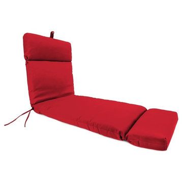 Outdoor Chaise Lounge Cushion, Red color