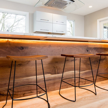 Modern Custom Wood Kitchen Remodel