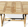 Teak Extra Wide 95x51 Oval Extension Table, Seats 8