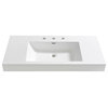 Mezzo 40" Integrated Sink/Countertop, White