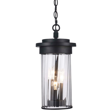 Trans Globe Lighting 51414 Carmel 3 Light 8"W Mini Pendant - Black