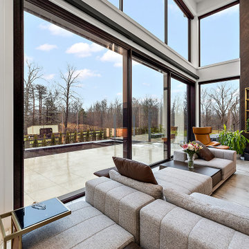 Modern Home in Farmland Setting