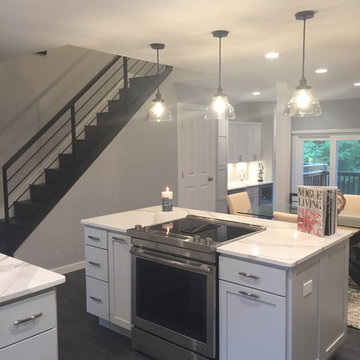 Traditional Main Level  to Industrial Loft Chic Decor