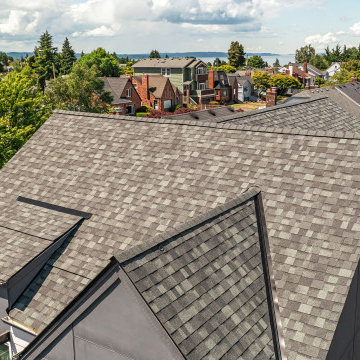 Modern Seattle Home Roof Replacement with Duration Shingle in Estate Gray