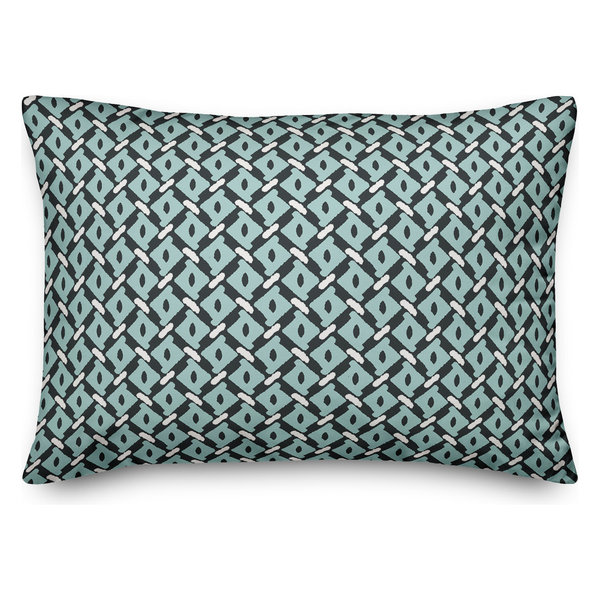 Diamond Pattern in Blue Throw Pillow Big Lots Patterned Throw Pillow