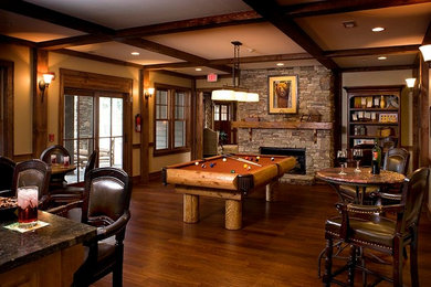 Inspiration for a timeless family room remodel in Other
