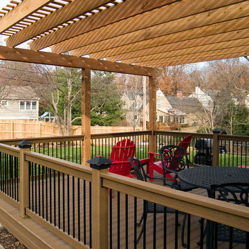 Boothe - Cedar Pergola over composite deck