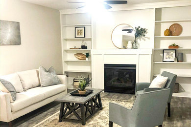Inspiration for a timeless living room remodel in Columbus
