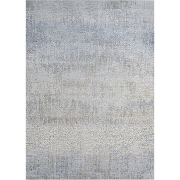 Couristan Couture Aquarelle 6755 and 6775 Rug, Pewter-Mode Beige, 9'10"x13'9"