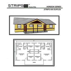 1200 sq. ft.  Duplex Horizon Series - Building Materials