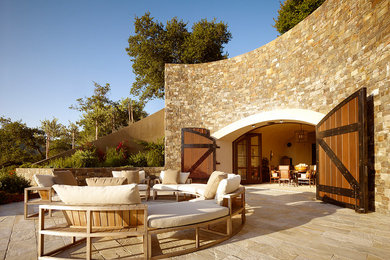 Inspiration for a mediterranean patio in San Francisco with no cover.