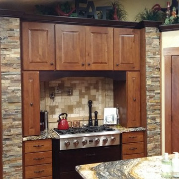Rustic Cherry Kitchen By Wyoming Building Supply