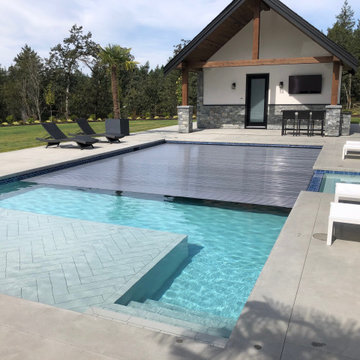 HydraLux: Slatted automatic swimming pool and spa covers
