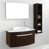 40in. Anabelle Single Sink Vanity Set in Walnut with Artificial White Stone