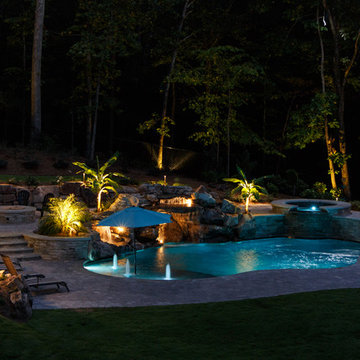 Johns Creek, GA Backyard Lighting Project
