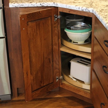Rustic Finishes Reveal Hidden Storage Solutions