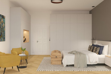 Ruhiges Schlafzimmer im Altbau