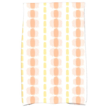 Watercolor Stripe, Stripe Print Kitchen Towel, Yellow
